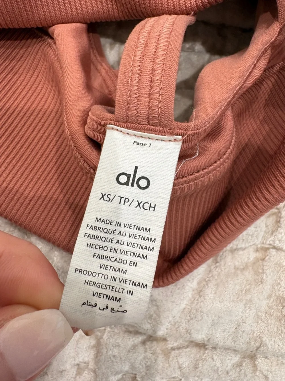 ALO Yoga Alosoft Lavish Bra - Soft Terracotta
